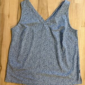 Eddie Bauer departure Blue Patterned Women's Top tanktop